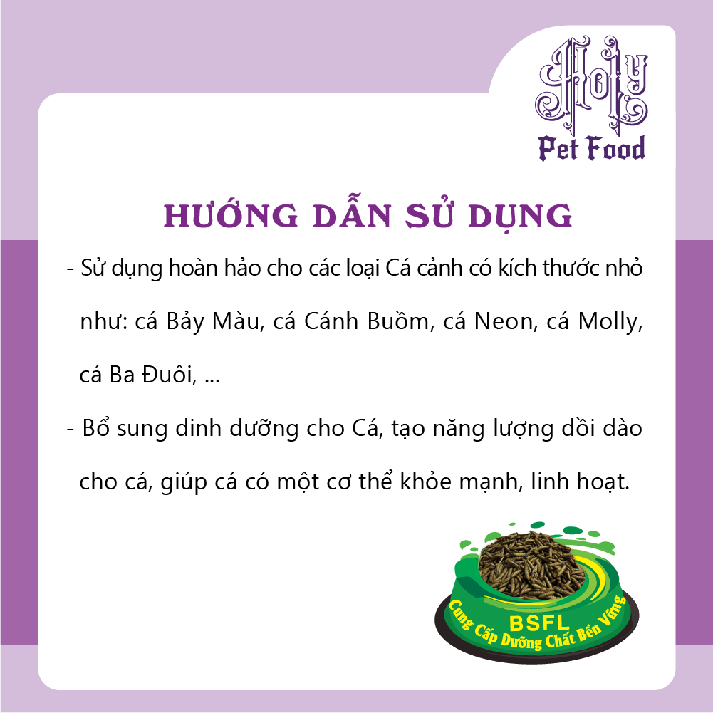Thức ăn BSDD CÁ CẢNH NHỎ - Neon, Cánh Buồm, Molly, 7 màu, 3 đuôi, ...