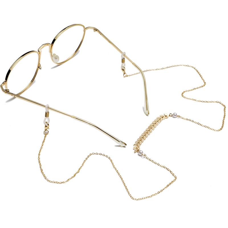Dây đeo kính glasses chain chuỗi lá hợp kim không gỉ unisex cá tính nam nữ dây đeo khẩu trang airpod