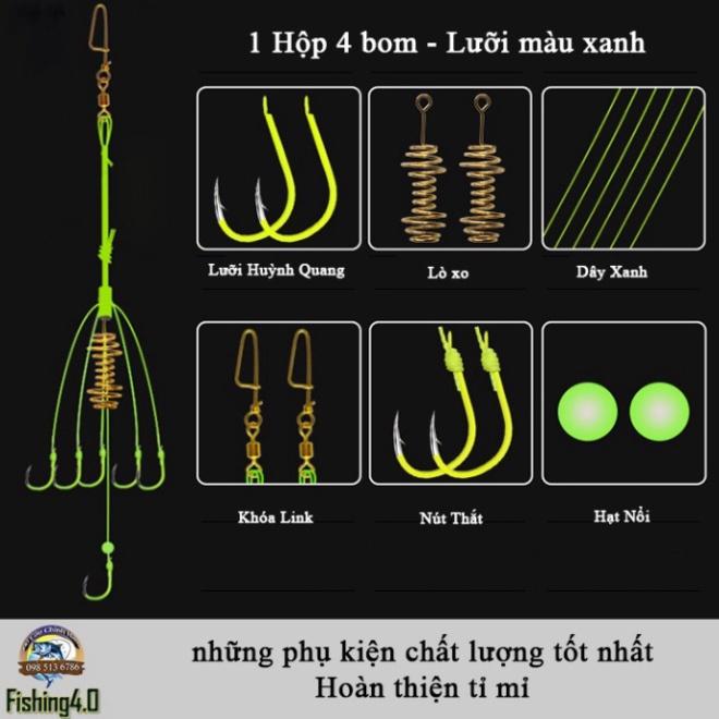 Xả hàng sale Lưỡi Lăng Xê Lancer Chất Lượng Tốt - hộp 4 bom lưỡi - made in taiwan - AA4 - uy tín - nhanh tay