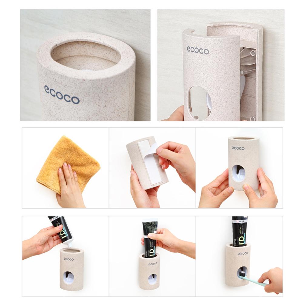 Dụng cụ bóp kem đánh răng treo tường với kích thước nhỏ gọn