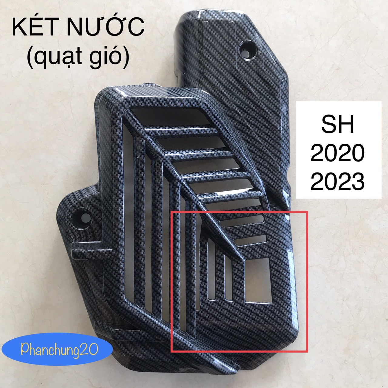 ỐP KÉT NƯỚC DÙNG CHO ĐỜI XE SH 2020 2021 2022 2023 2024 - 125i 150i 160i CACBON
