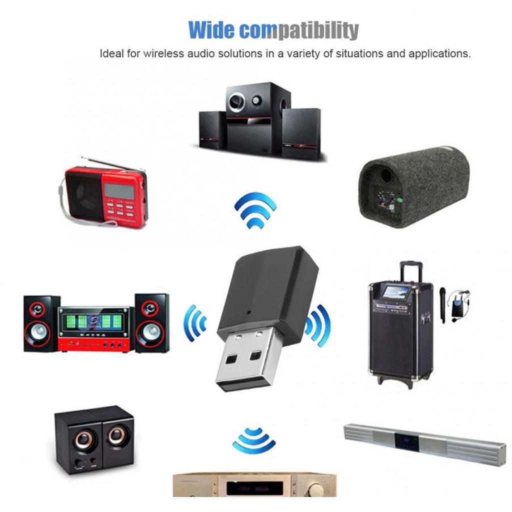 2 in 1 3.5mm USB Bluetooth 5.0 Stereo Audio Receiver