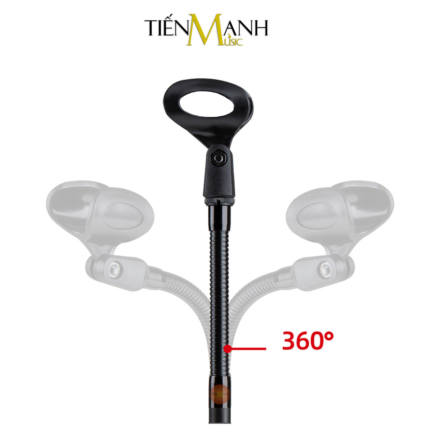 Chân Micro Lùn Để Bàn Cổ Cong Dr.Mic DM102S - Giá Đỡ Đế Kẹp Mic Stand Thu Âm Livestream Microphone DM102 DM-102S Hàng Chính Hãng - Kèm Móng Gẩy DreamMaker