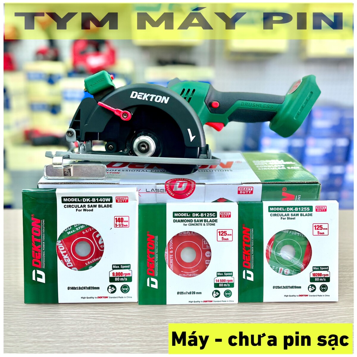 Thân máy cưa đa năng xài pin 21V Dekton M21-CS05BL  chưa pin sạc