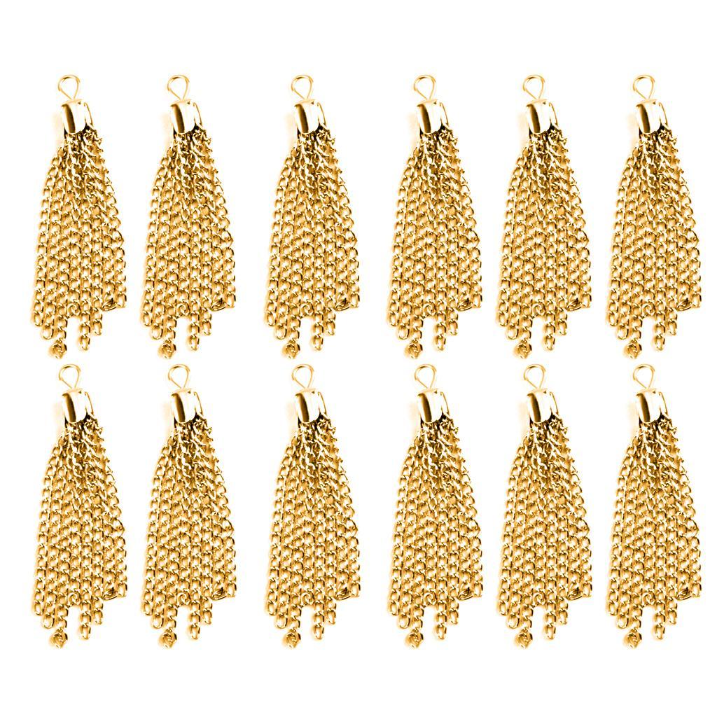 3-6pack 12pcs Tassel Charms Pendants Jewelry Making Findings Crafts DIY NEW
