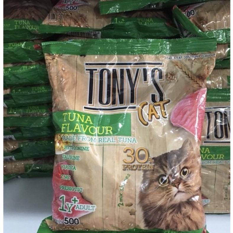 Combo 5 gói thức ăn cho mèo Tony Cat 500g