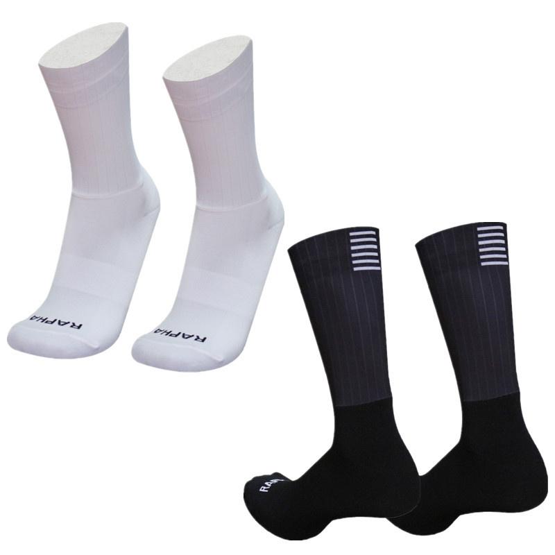 Silicone mới chống trượt vớ đi bộ liền mạch tất Color: White