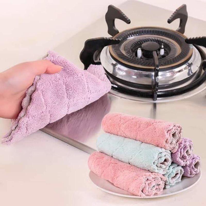 Set 10 chiếc khăn lau bếp đa năng siêu thấm hút