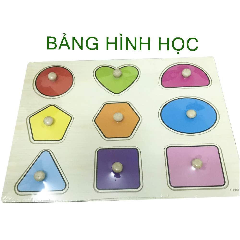 Đồ chơi bộ bảng ghép hình chữ, số đếm, con vật, hình khối, giao thông phát triển kỹ năng The Joy