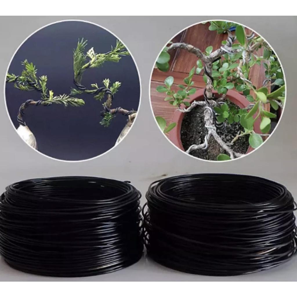 500G Dây nhôm uốn cây cảnh (5mm), cây cảnh bonsai, dây màu đen mềm dể uốn, đầy đủ kích thước