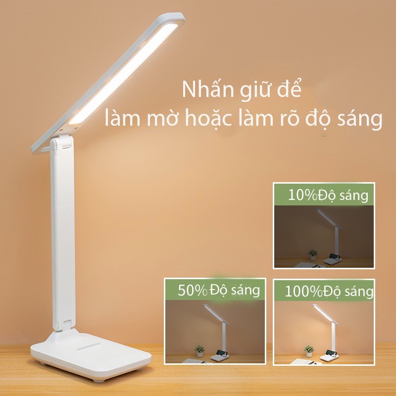 Đèn LED, Đèn Học Để Bàn Chống Cận Gấp Gọn, Nút Cảm Ứng, Hỗ Trợ Đọc Sách, Học Bài Và Làm Việc- Hàng Chính Hãng