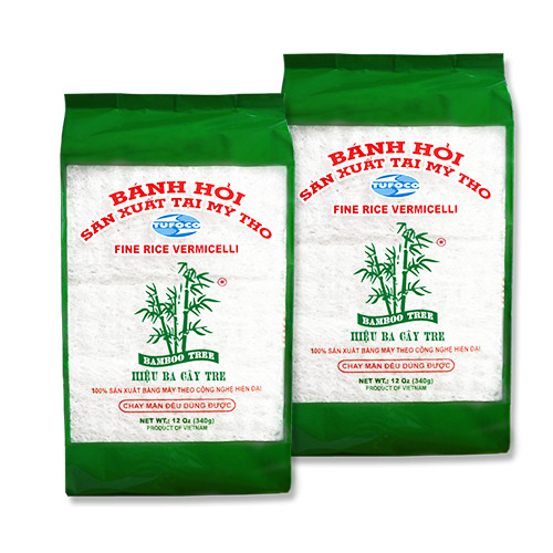 Lô 2 gói Bánh hỏi (sấy khô) thương hiệu Ba Cây Tre (2 gói trắng x 340g)