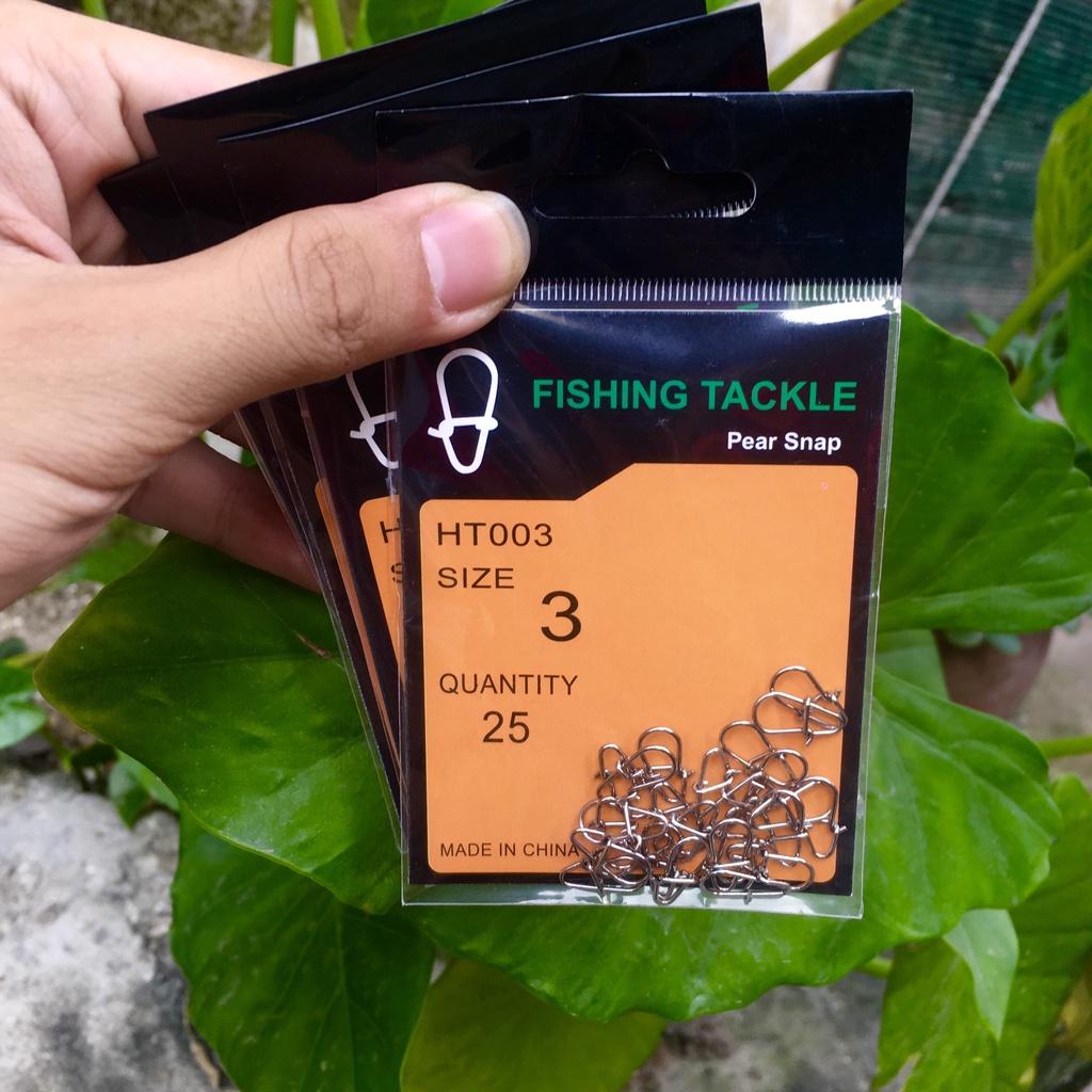 Vỉ 25 khóa lure snap cao cấp Phukiencaulure25 combo 25 khóa lure snap cao cấp