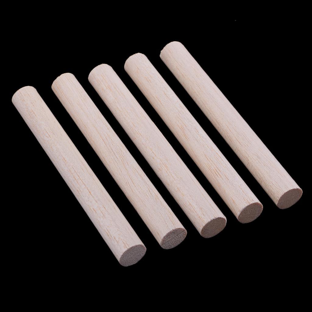 2x 5/10x Balsa Wood Dowel Rod Stick DIY Craft Model Wood Building Constructions