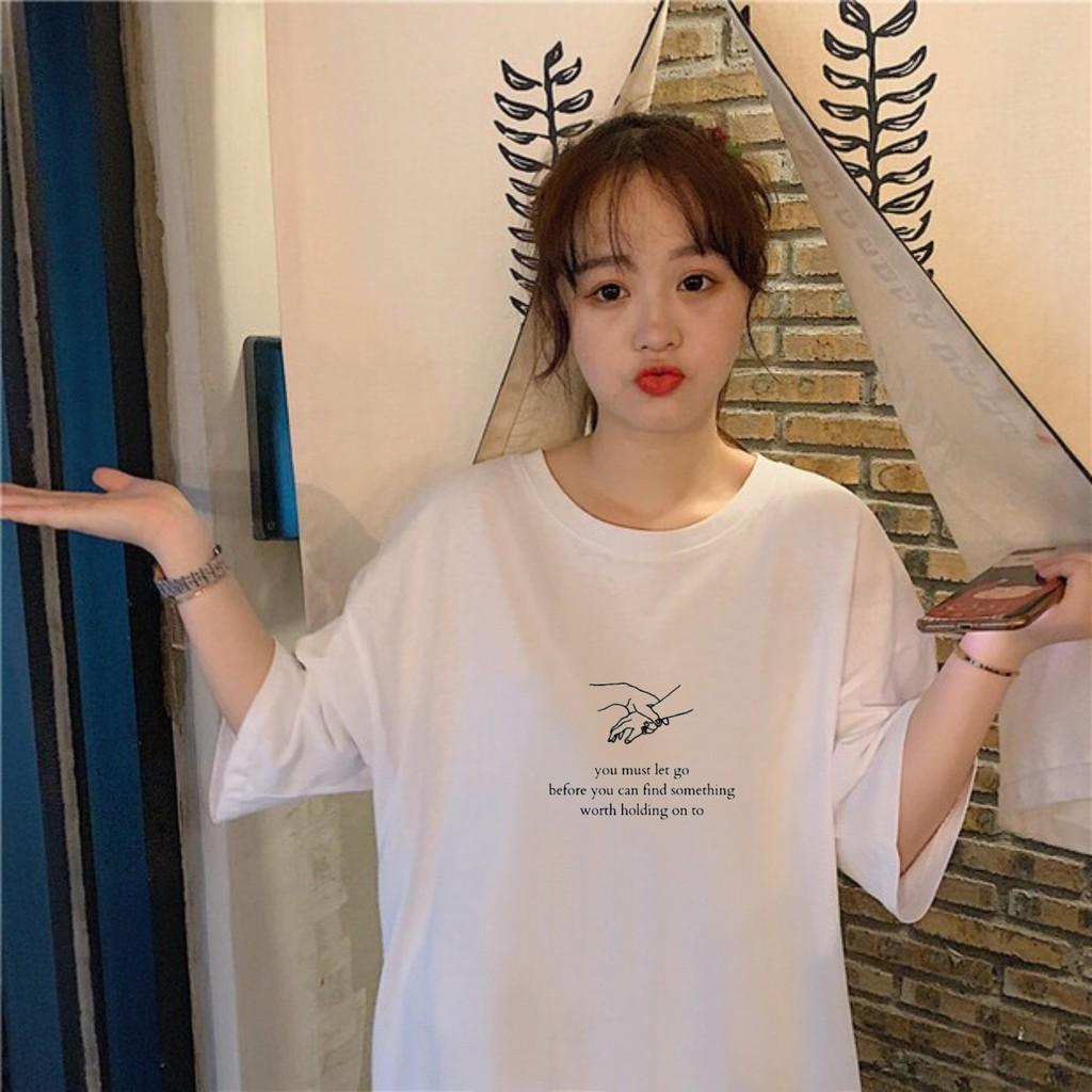 Áo thun tay lỡ You Must Let Go phông Unisex nam nữ tee oversize form rộng pull Ulzzang Streetwear Hàn Quốc vải mềm