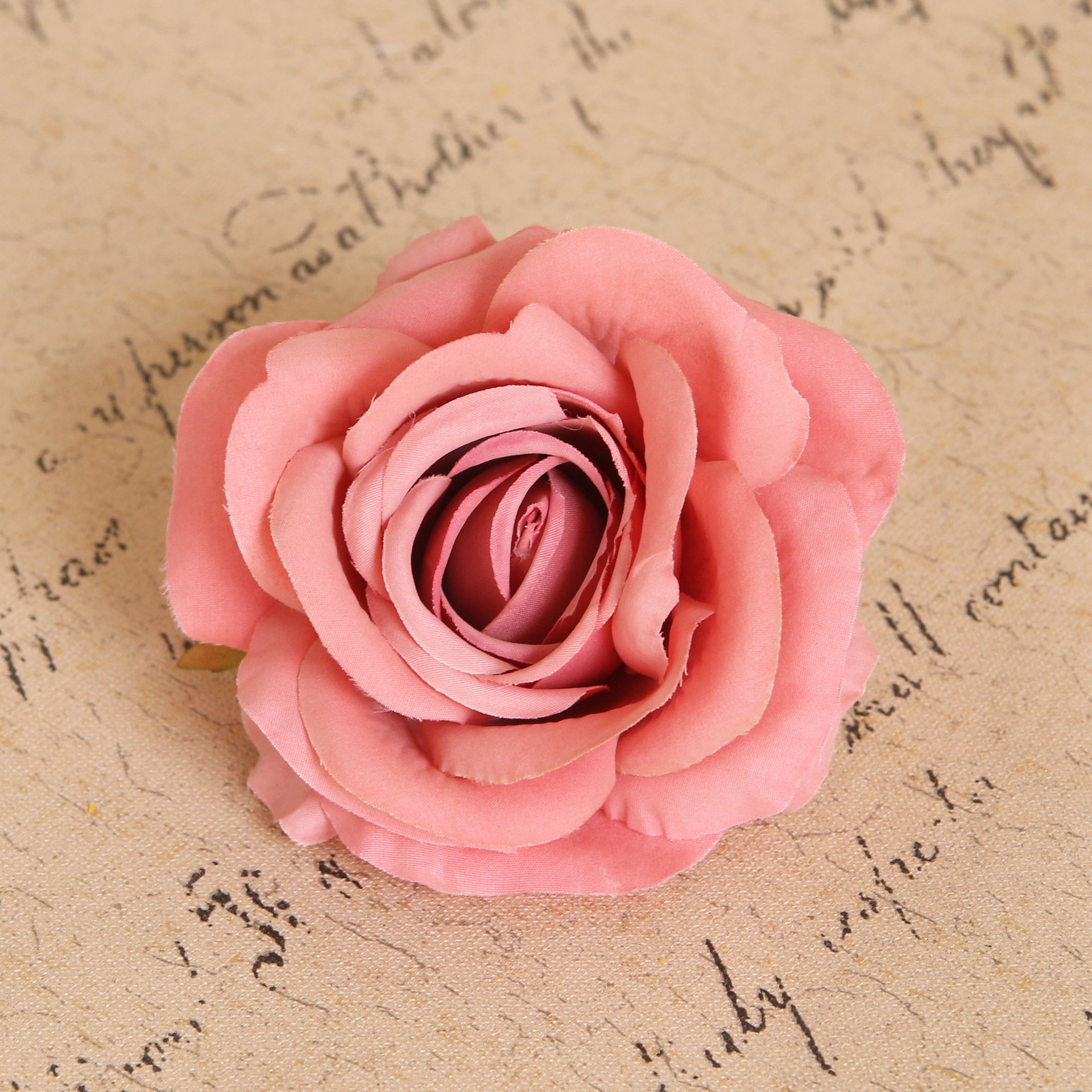 Đầu Hoa Hồng Giả 11cm Trang Trí  Decor Handmade