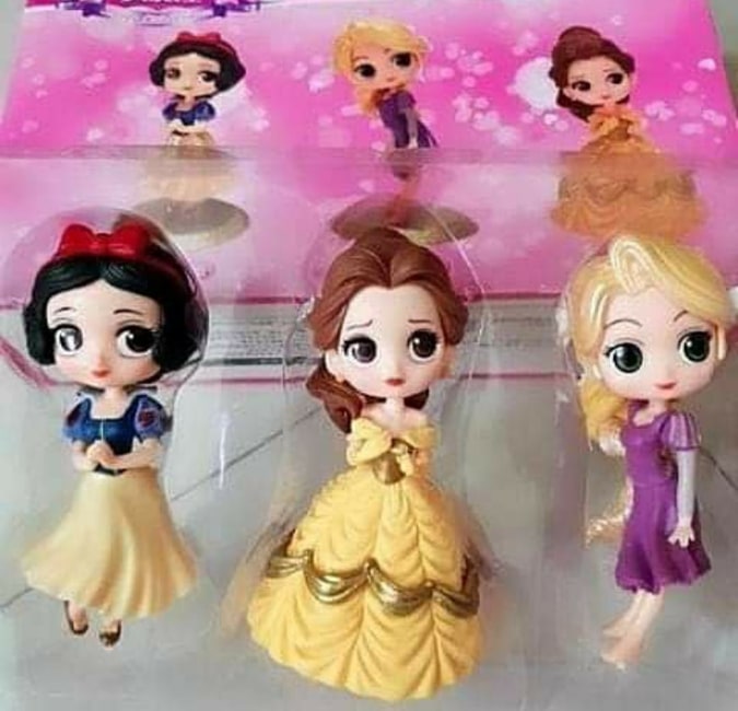 Bộ 3 búp bê công chúa Bạch Tuyết - Rapunzel (Công chúa Tóc Mây) - Belle (Người đẹp và Quái vật)