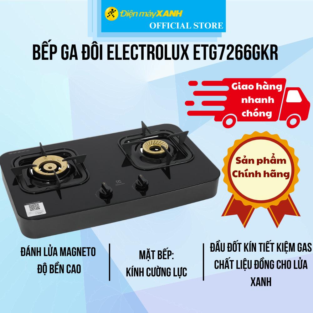Bếp ga đôi Electrolux ETG7266GKR - Hàng Chính Hãng