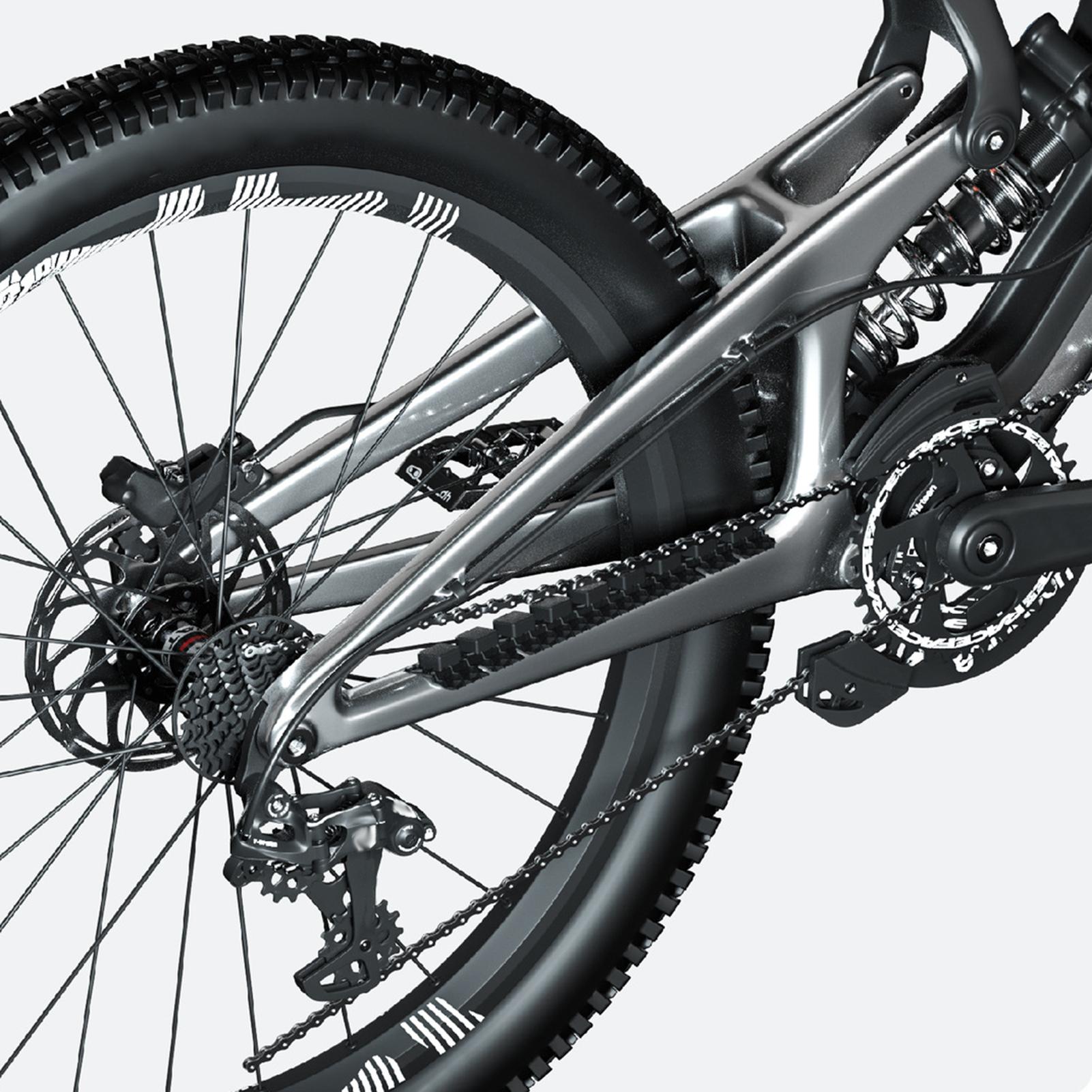 ENLEE Bike Frame Sticker Silicone Chain Protective Guard Sticker Bicycle Chainstay Protector Pad