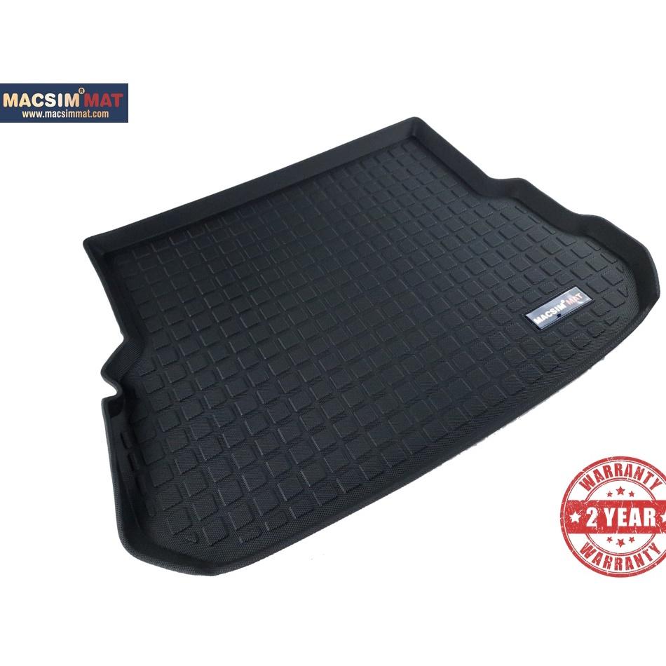 Thảm lót cốp xe ô tô Mercedes GLK 2012-2015 nhãn hiệu Macsim chất liệu TPV cao cấp màu đen