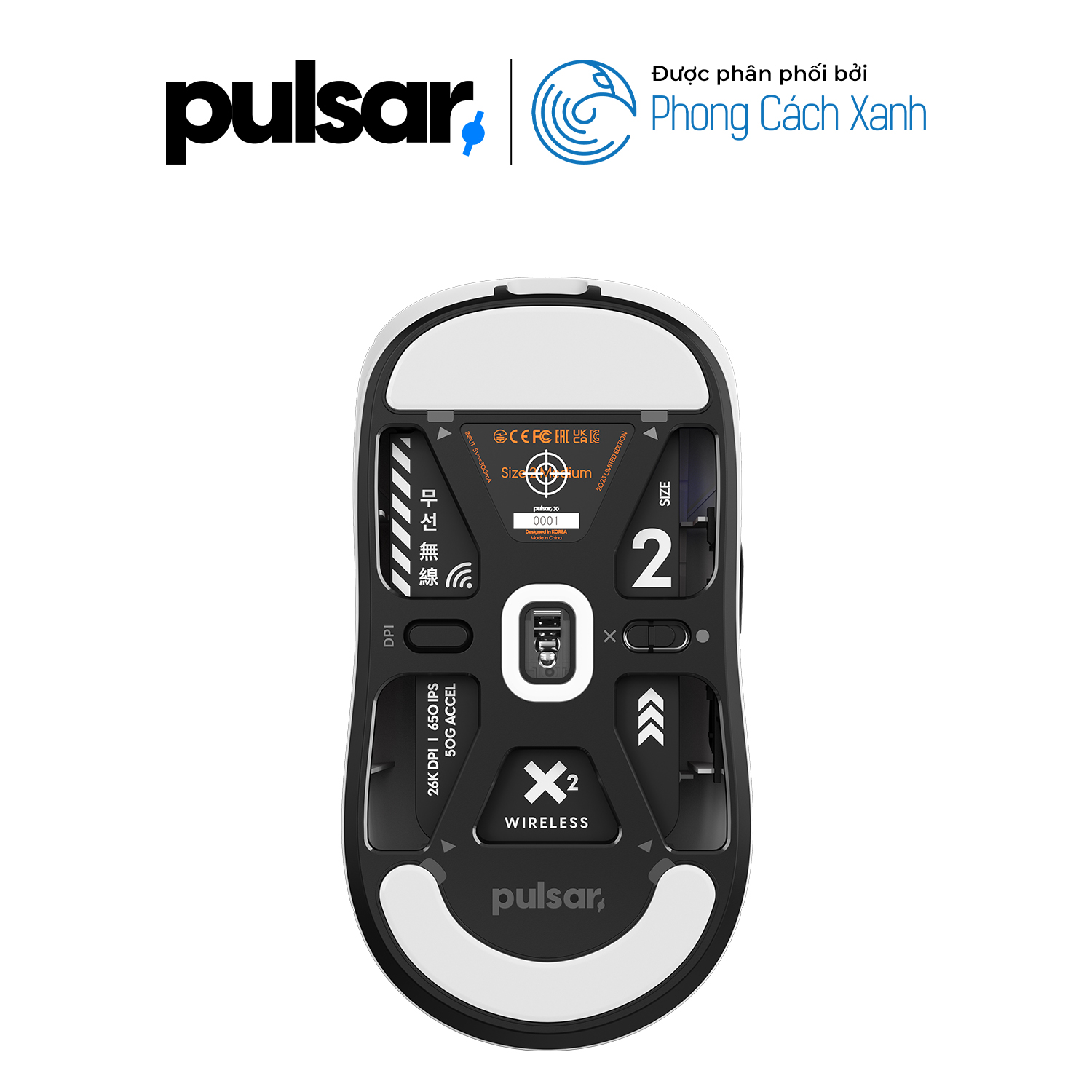 Chuột không dây siêu nhẹ Pulsar X2 Wireless Aim Trainer Pack (Limited Edition) - Hàng Chính Hãng