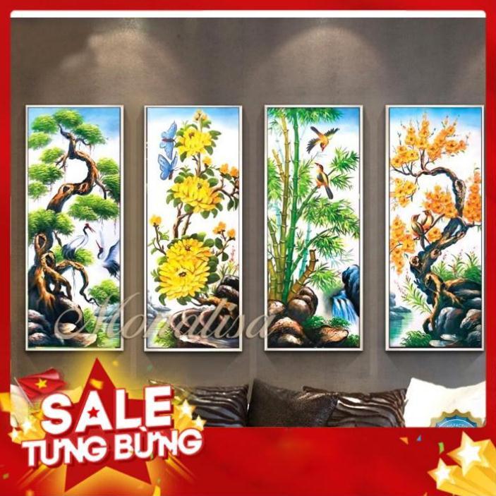 Tranh đính đá tứ quý ia8181 125x80cm