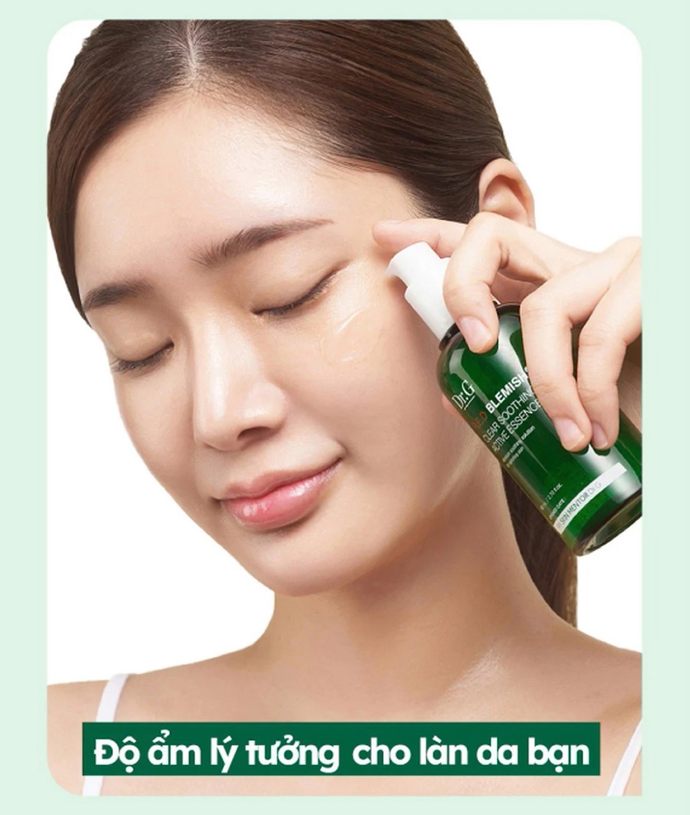 Tinh Chất Cấp Ẩm Hồi Phục Da Dr.G R.E.D Blemish Clear Soothing Active Essence 80ml+ Tặng 1 Mặt Nạ Sexylook