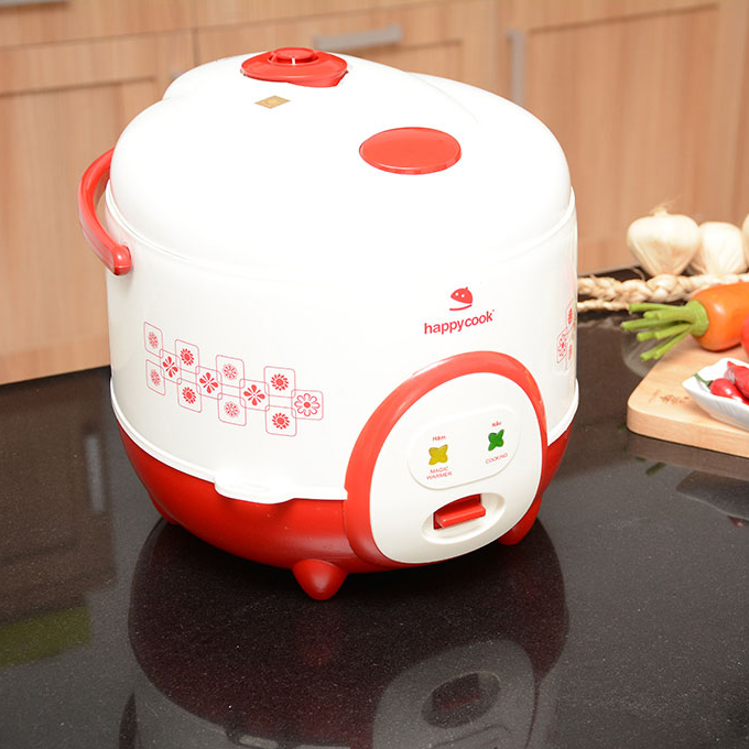 Nồi Cơm Điện HappyCook HC-180A - Đỏ - Hàng chính hãng