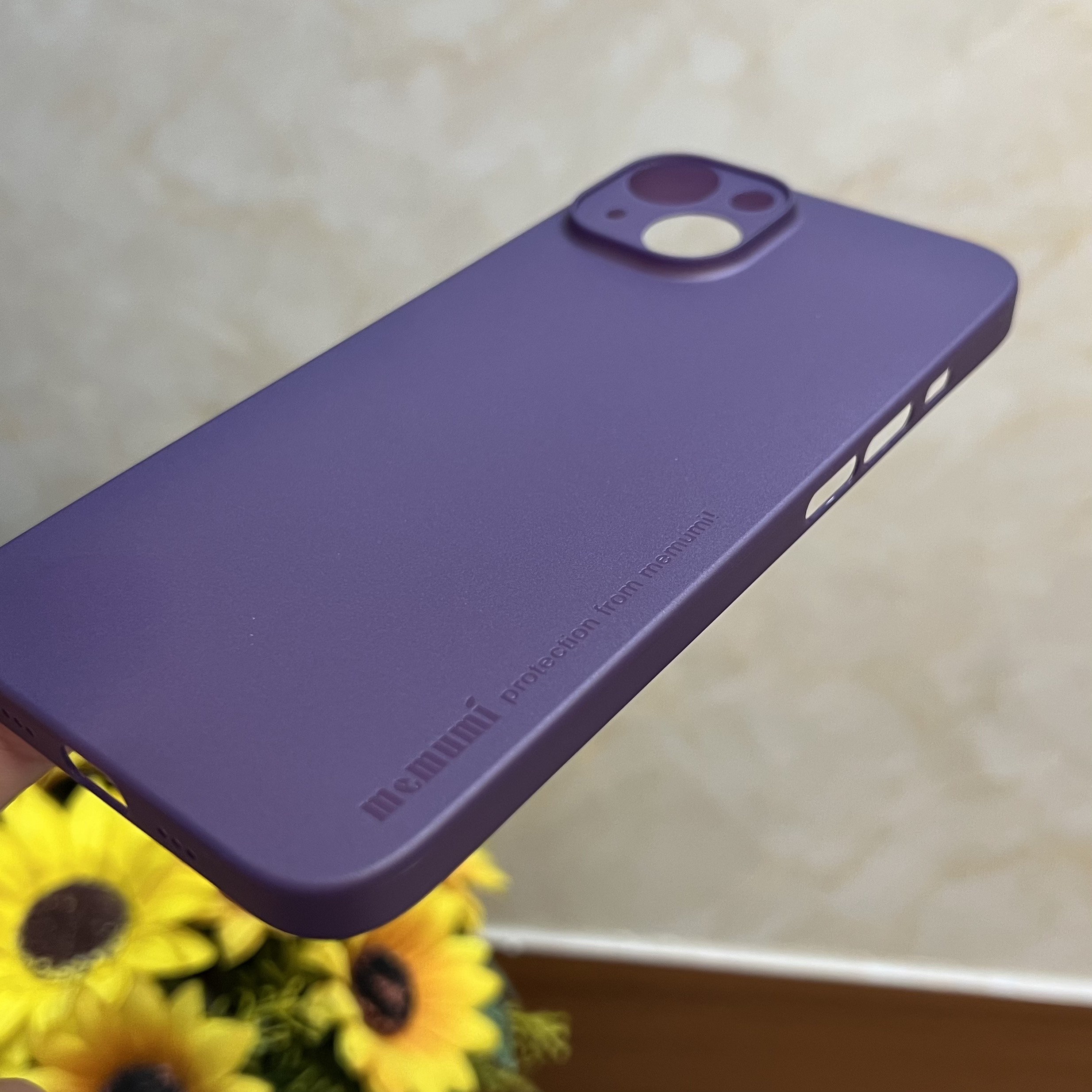Ốp lưng dành cho iPhone 14 Memumi siêu mỏng màu tím- Hàng chính hãng