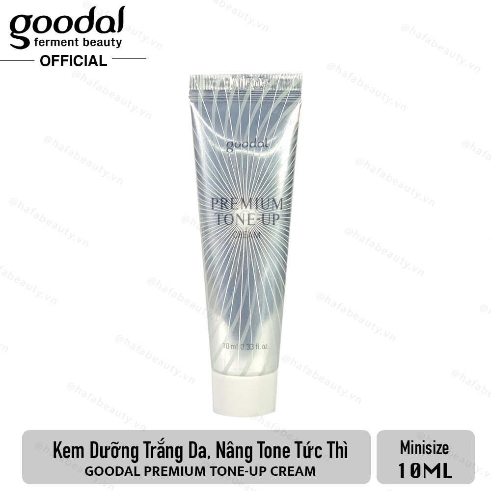 [ Mini Size] Kem Dưỡng Da Trắng Da Cao Cấp Goodal Premium Snail Tone Up Cream Chiết Xuất Ốc Sên + Tặng kèm 1 băng đô tai mèo xinh xắn ( màu ngẫu nhiên