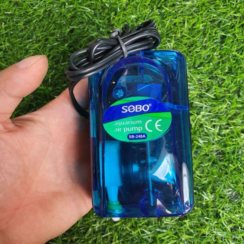 Máy sủi oxy - Sủi oxi bể cá mini SOBO VIPSUN RS 248A 348A nhỏ gọn tiết kiệm điện