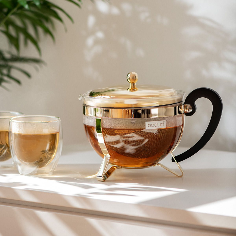 Ấm Pha Trà BODUM CHAMBORD, Chất Liệu Thủy Tinh, Dung Tích 1L, Made in Portugal