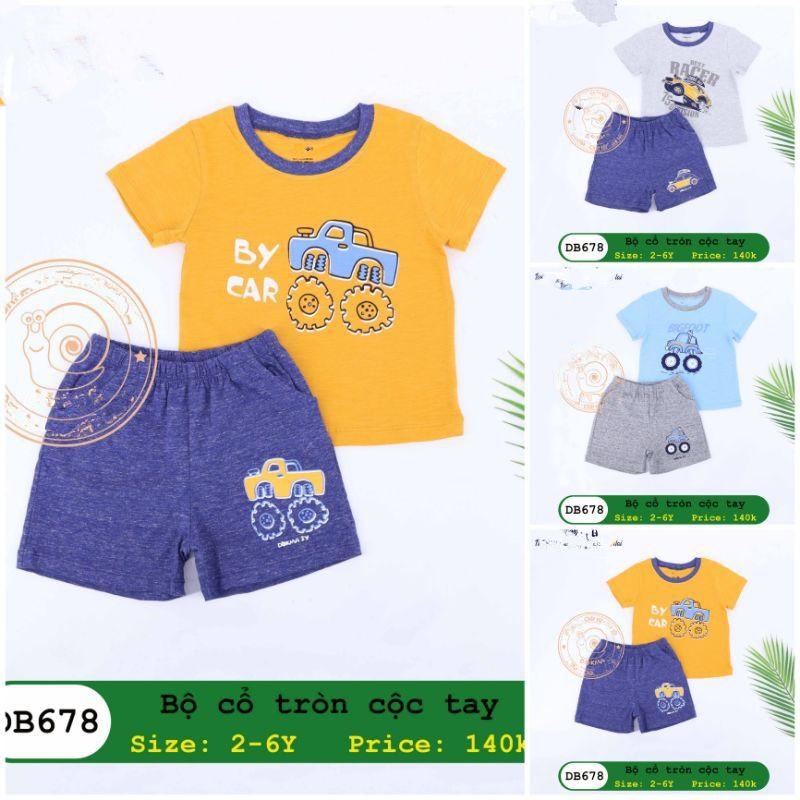 Bộ cổ tròn cộc tay DB678