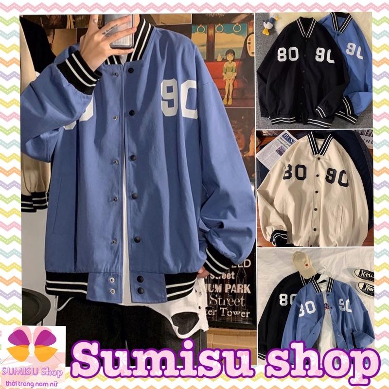 Áo khoác dù bomber, nam nữ, mẫu 8090 sumisu shop
