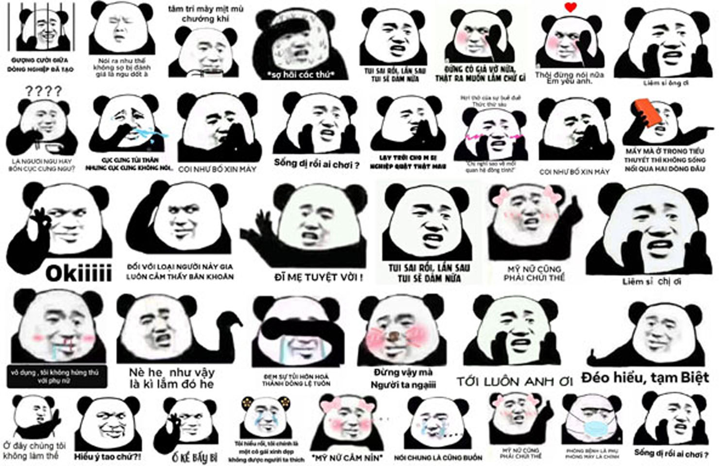 Tưởng chừng những sticker set ảnh meme gấu trúc bựa không làm bạn cười được nhiều. Nhưng trong việc xem ảnh, bạn sẽ thấy vô số cảm xúc và cảm động. Vậy hãy nhanh tay chọn cho mình một bộ sticker set phù hợp và tận hưởng những phút giây thư giãn cùng ảnh Meme Gấu Trúc bựa.