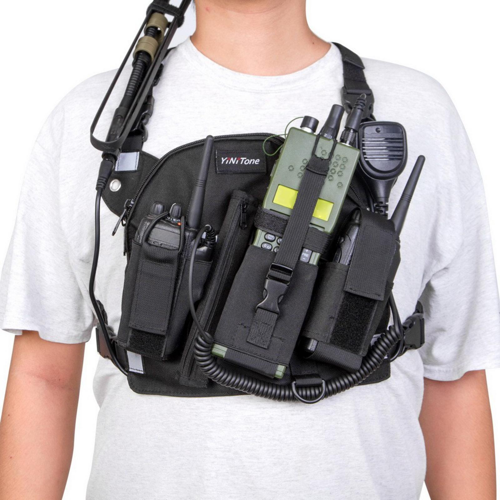 Talkies Radio Chest Harness Radio Chest Harness Bag for Hiking Adults