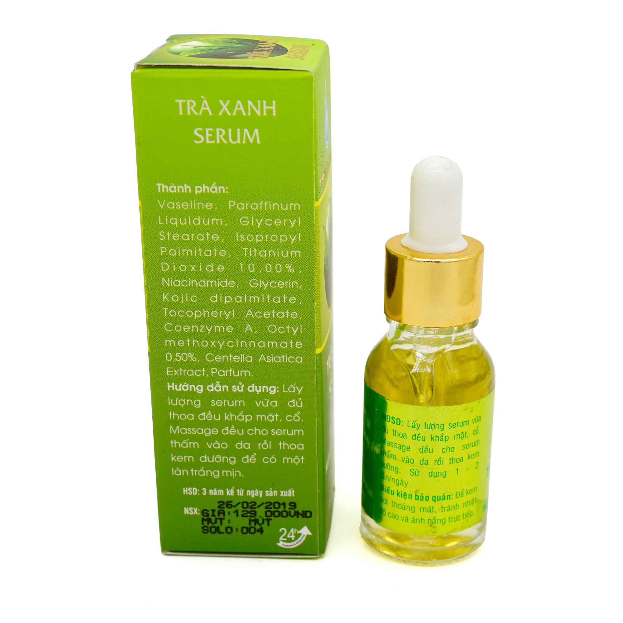 Serum nám - Đồi mồi - Ngừa nhăn - Làm trắng da -  Nhật Việt Trà xanh 15ml