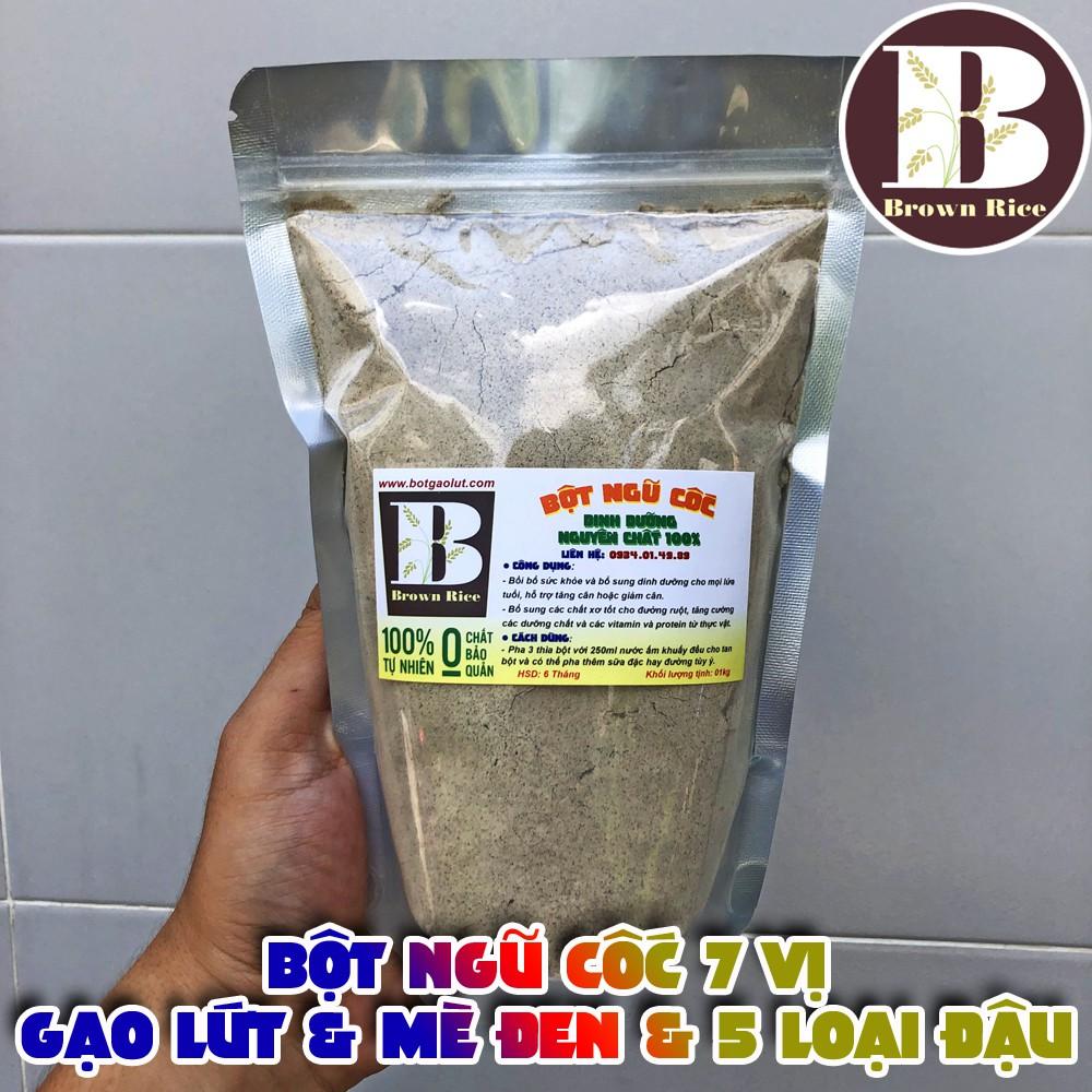 Bột ngũ cốc 7 vị Brown Rice 500gr ( 5 loại đậu, gạo lứt, mè đen )