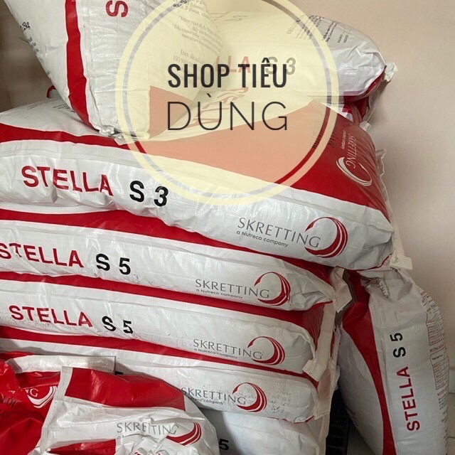Cám Stelllaa NEW 40% Đạm Nổi Cho Cá Koi, Cá Lóc cá diêu hồng cá rô phi cá chép mè cá trê 3kg Cám STELLLAA