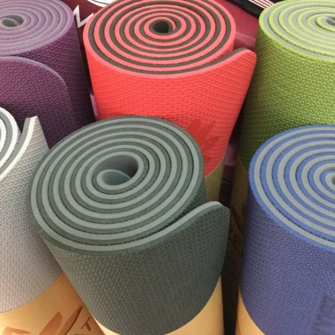 Thảm Tập Yoga 2 Lớp 6mm Siêu Bền, Thảm Yoga Hàng Cao Cấp Chuyên Dùng Cho Phòng Tập Y11