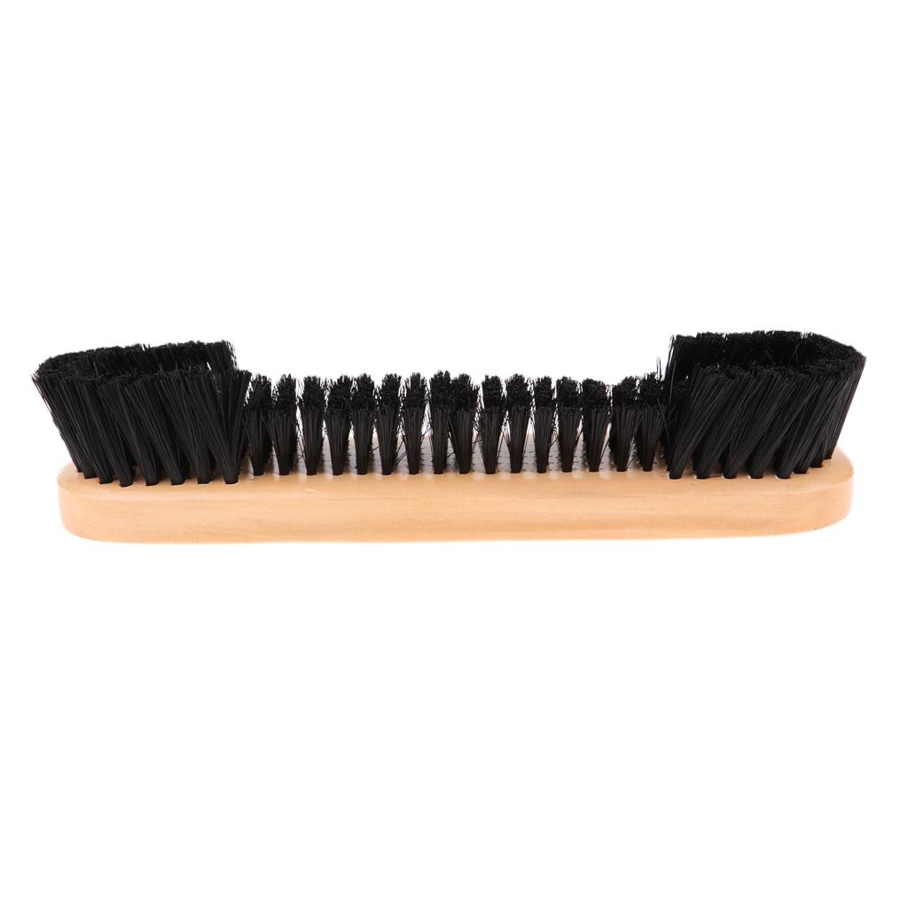 2pcs Billiards 9'' PVC Pool Table And Rail Brush Cleaner Solid Wooden Handle