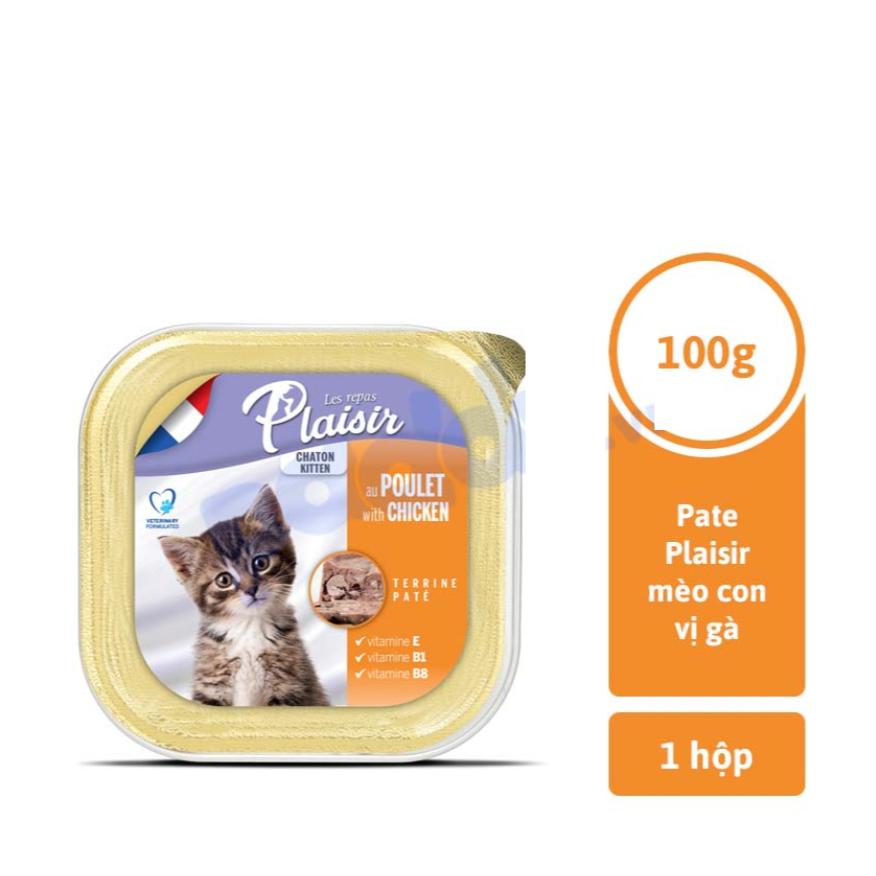 160Gram Pate Pawsome cho MÈO, Pate MÈO Sốt Viên Plaisir đủ loại, Pate của Pháp dành cho Thú Cưng