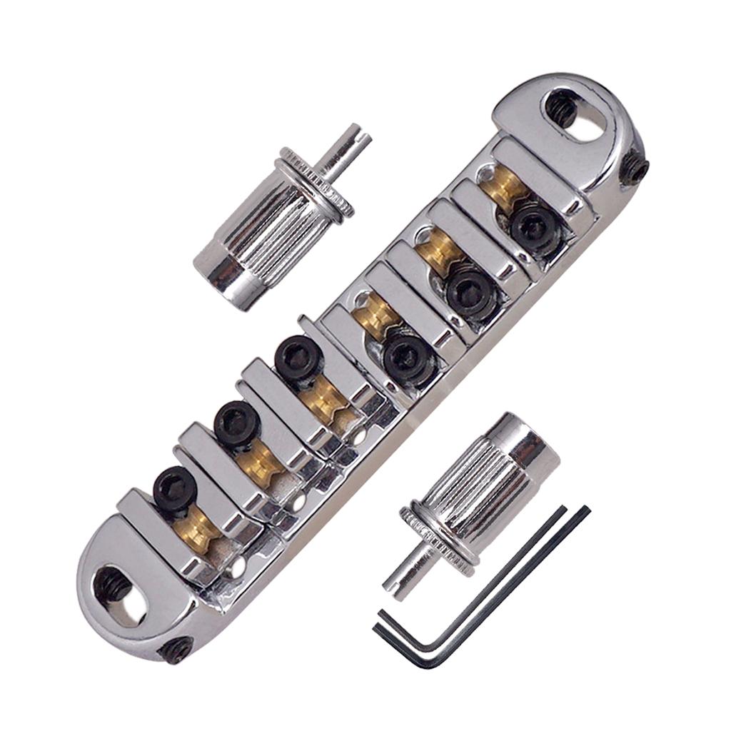 Sunnimix Con Lăn Yên Xe Khóa Cầu Có Cờ Lê Cho Les Paul Đàn Guitar Thay Thế