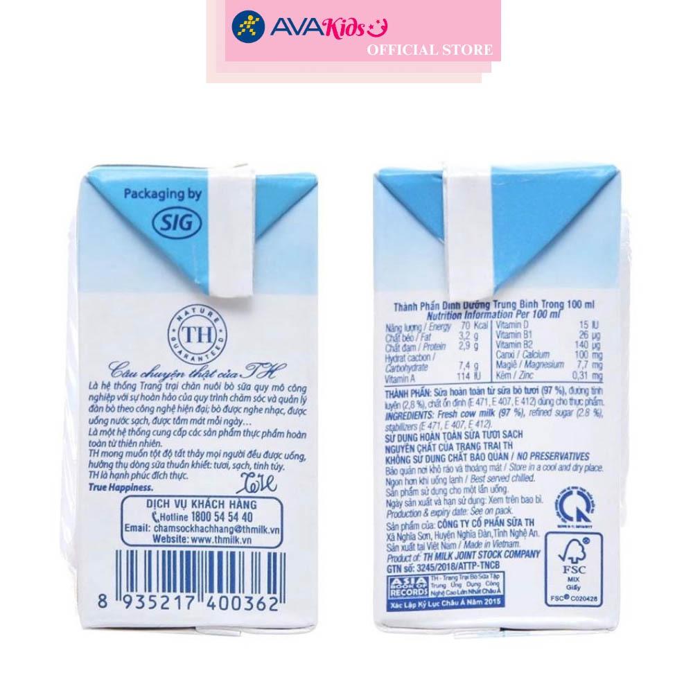 Thùng 48 hộp sữa tươi tiệt trùng TH true MILK ít đường 110 ml (từ 1 tuổi)