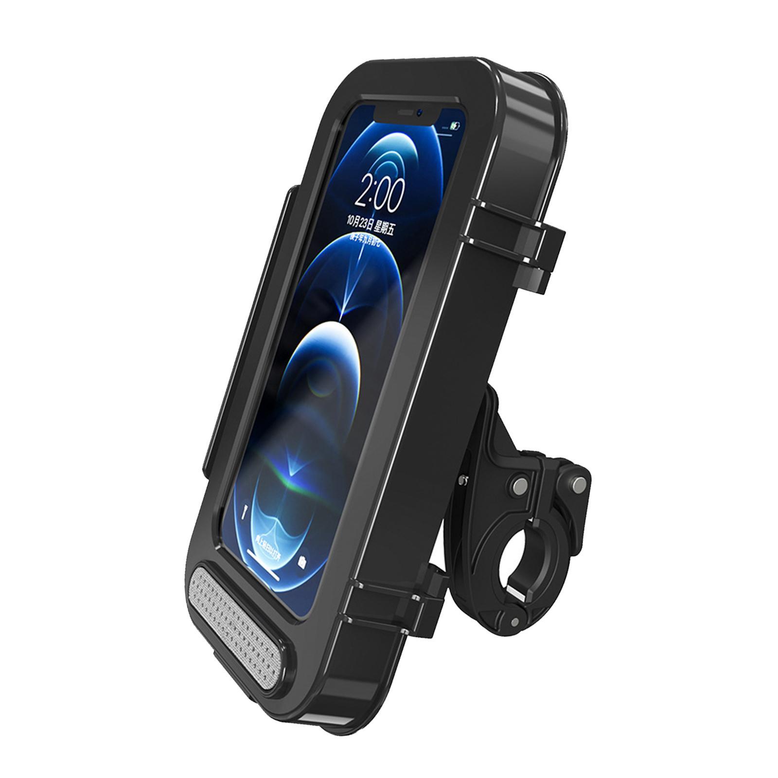 Waterproof  Motorcycle Handlebar Phone Holder Storage Case