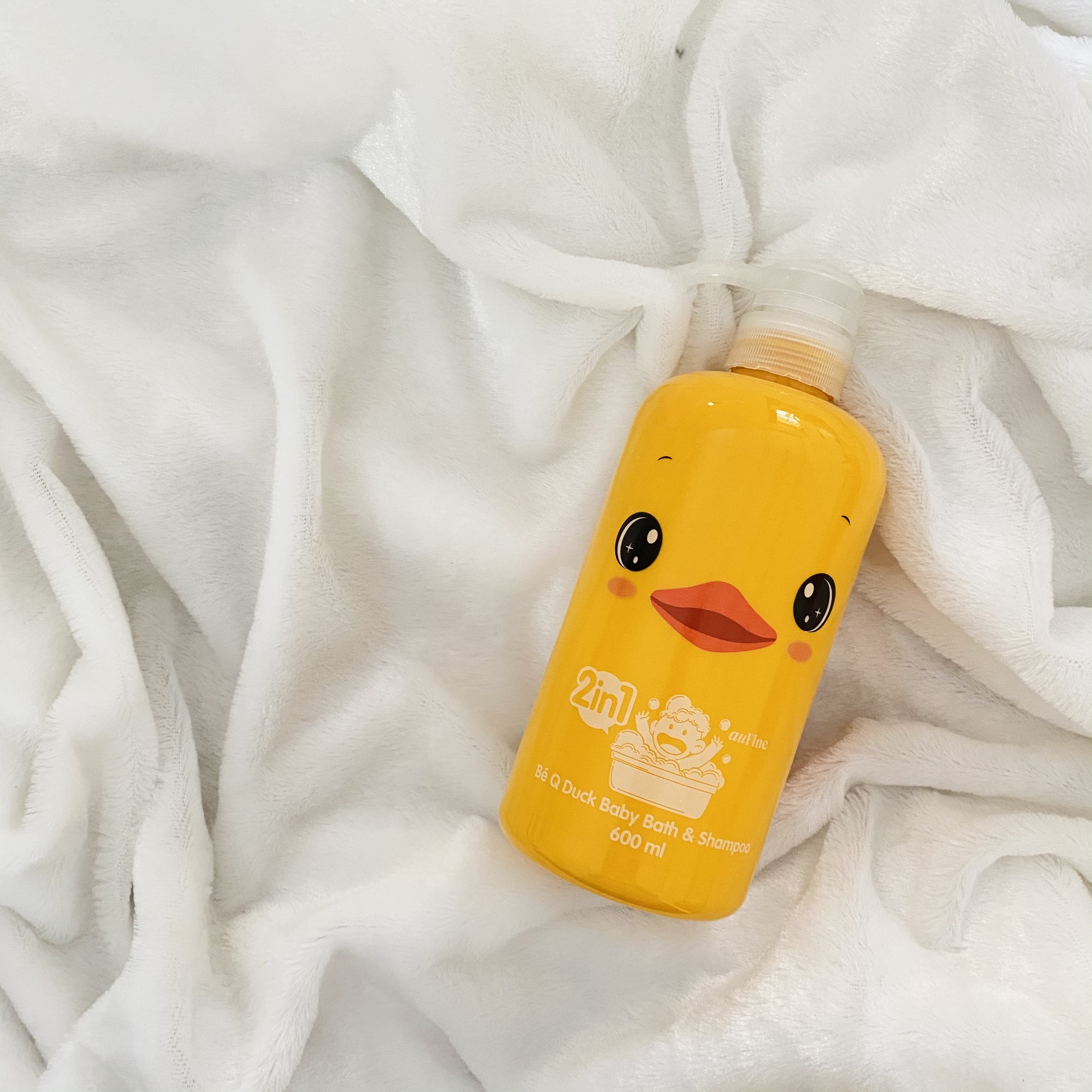 AuFine Bé Q Duck Tắm Gội 2 in 1 Trẻ Em 600ml