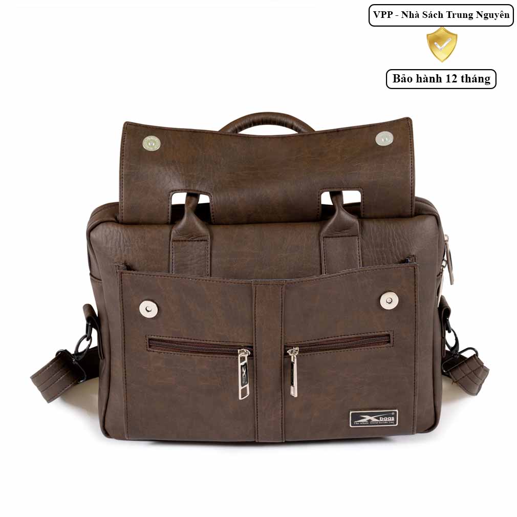 Cặp công sở da Xbags XB 4301 chống nước – Túi laptop 15.6 inch, cặp văn phòng nam cao cấp đa năng!