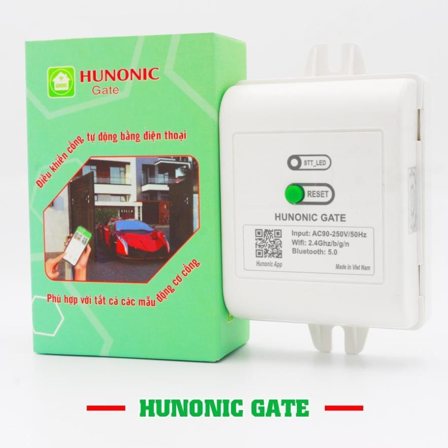 Bộ điều khiển cổng tự động Hunonic Gate| Điều khiển từ xa bằng điện thoại không cần Wifi| Hàng Việt Nam-Hàng chính hãng