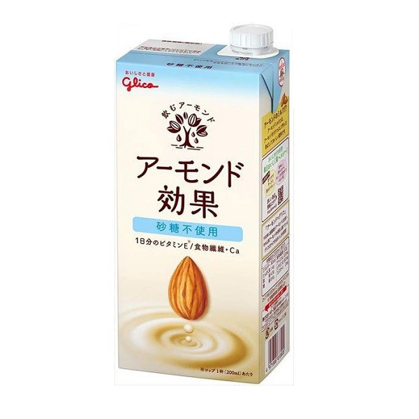 Sữa hạnh nhân Glico Almond 1000mL nội địa Nhật (không đường)