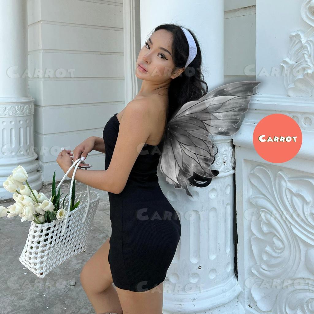 Đầm body sexy cúp ngực váy ôm eo ôm ngực ngắn dự tiệc chất thun gân co giãn carrotxinhdep